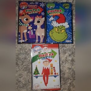 Set of 3 Christmas Grab and Go Play Packs